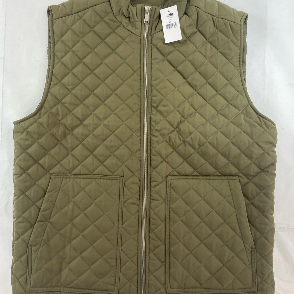 Hedge Quilted Vest Full Zoo Heavyweight Olive Green Men’s Size Large NWT